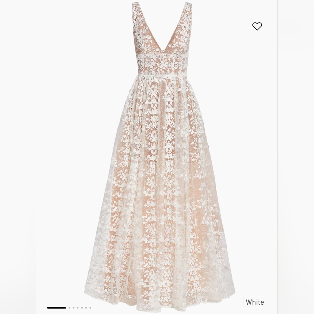 Bronx and Banco Megan Wedding Lace Maxi Dress New in Box